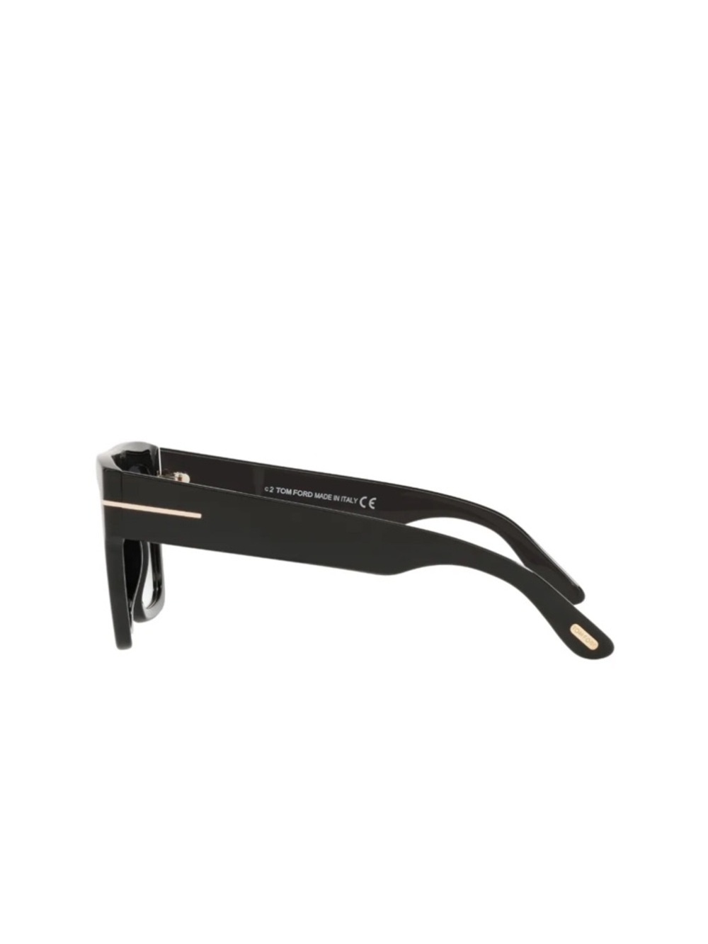 Tom Ford Black Sunglasses with Gold Trim